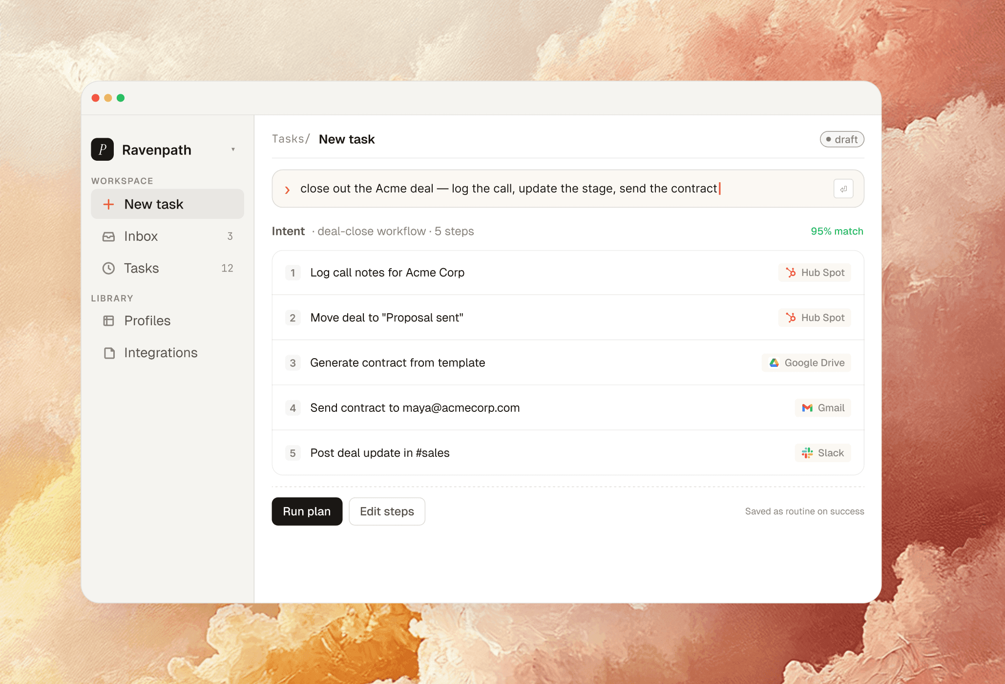 Zespires AI agent Astro template interface preview